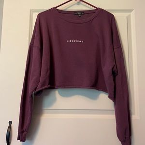 Missguided Cropped Sweatshirt
